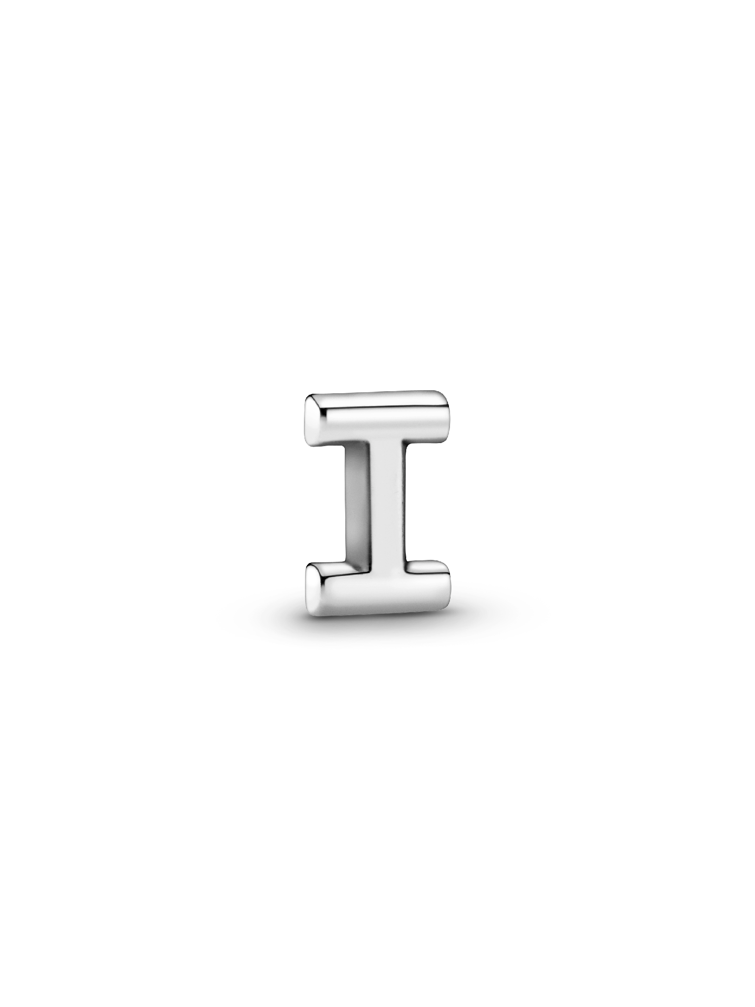 Letter I silver petite element