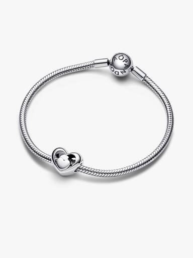 Heart sterling silver charm