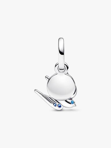 Charm Duplo Andorinha Brilhante