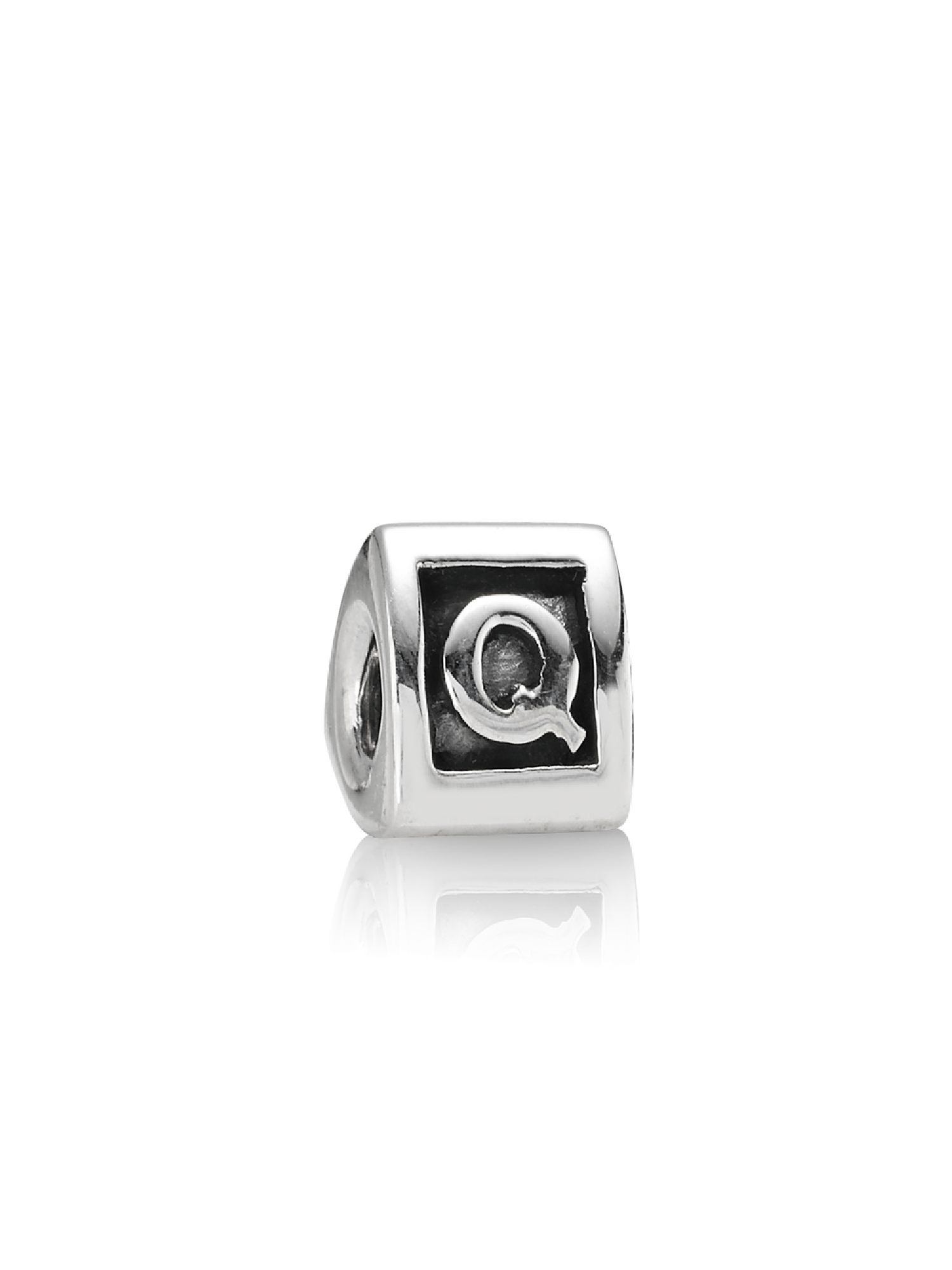 Capital Q silver charm
