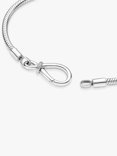 Pulseira Corrente Snake com Fecho Infinito Assimétrico