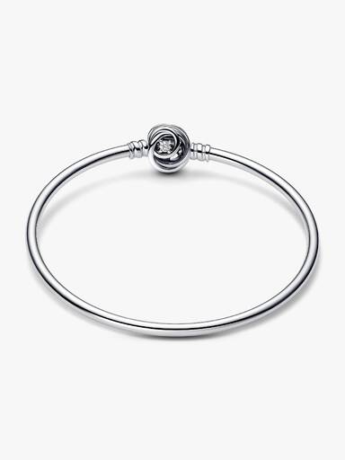 Braceletee Rígido com Broche Círculos Entrelazados