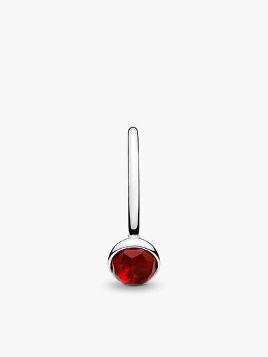 Anel July Droplet, Synthetic Ruby