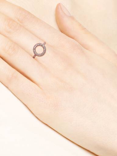 PANDORA Rose ring with clear cubic zirconia