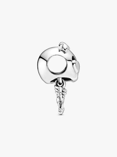 Skeleton sterling silver charm