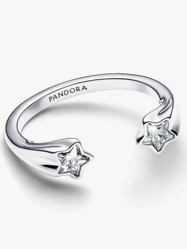 Anel Aberto Estrelas Cadentes