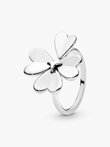 Anel Sorte Four-leaf Clover Aberto