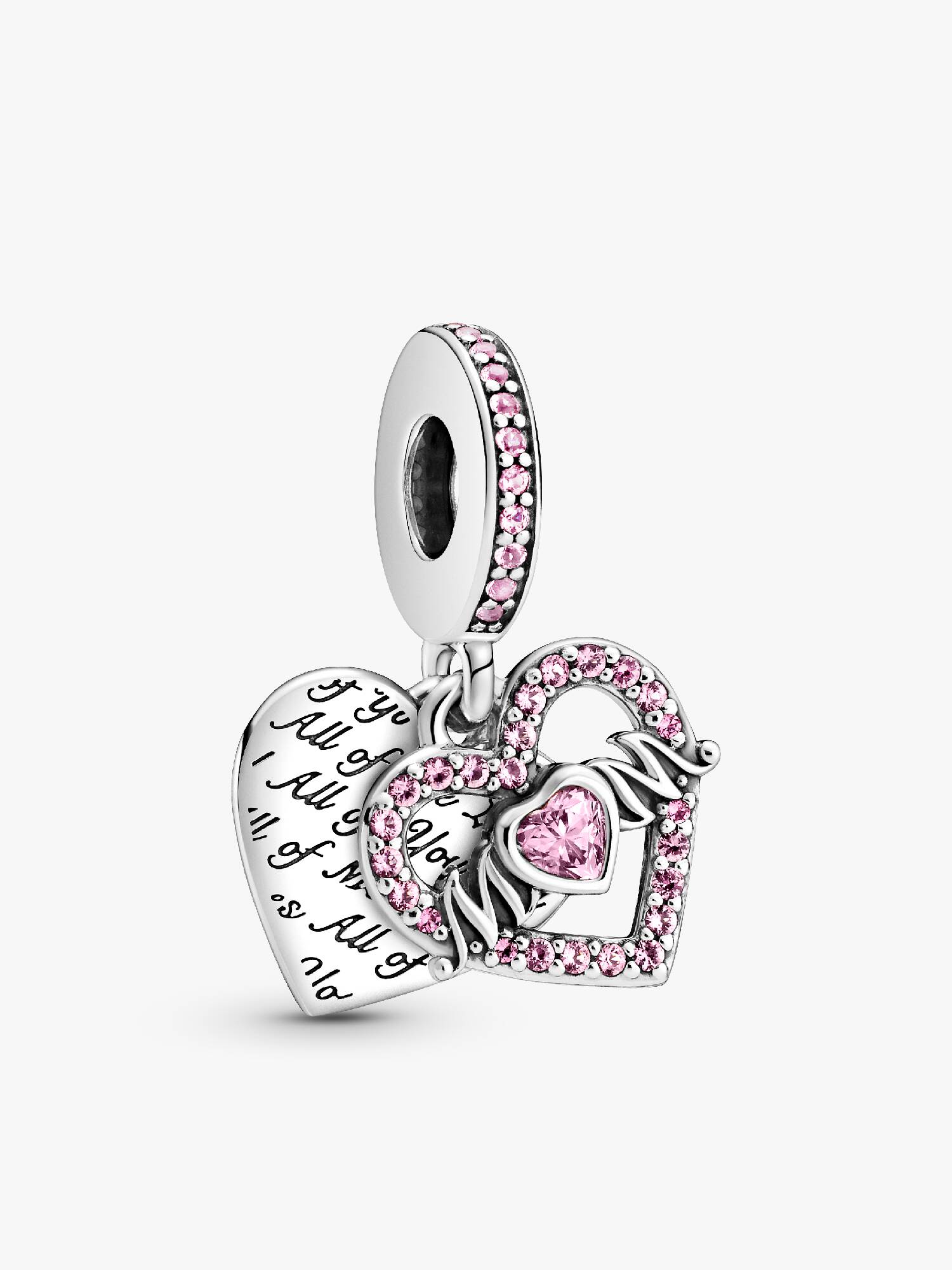 Charm Pendente Coração e Mãe