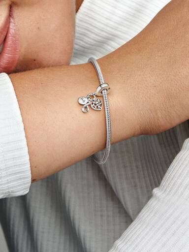 Charm pendente triplo família Infinito