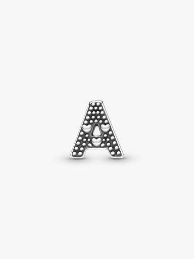 Letter A silver petite element