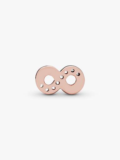 PANDORA Rose infinity sign petite element with clear cubic zirconia