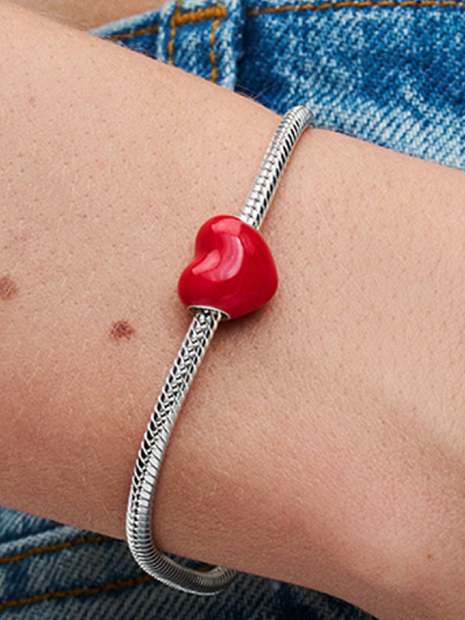 Charm Coração Mensagem Oculta que Muda de Cor