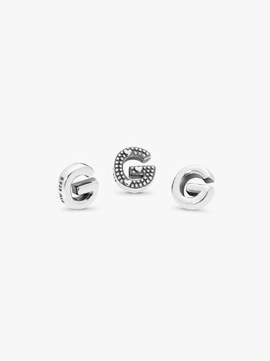 Letter G silver petite element