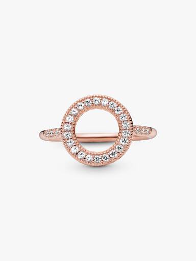 PANDORA Rose ring with clear cubic zirconia