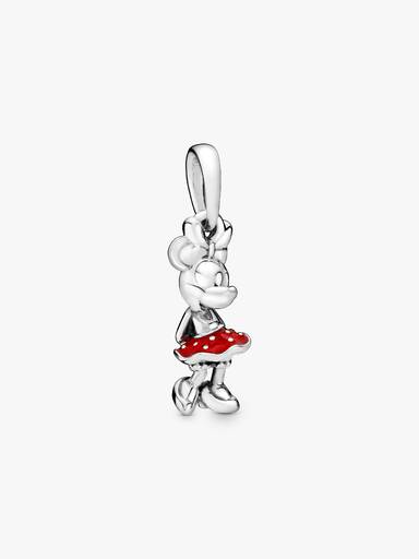 Disney Minnie silver pendant with red enamel