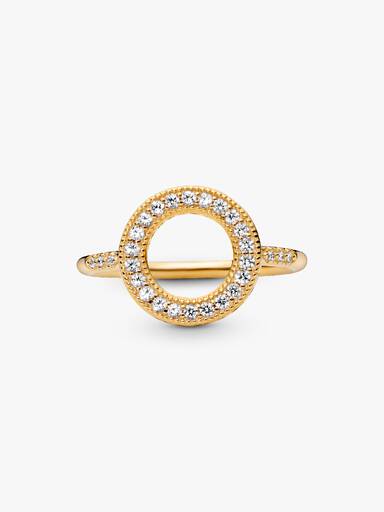 PANDORA Shine ring with clear cubic zirconia
