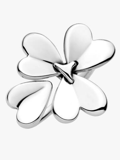 Anel Sorte Four-leaf Clover Aberto