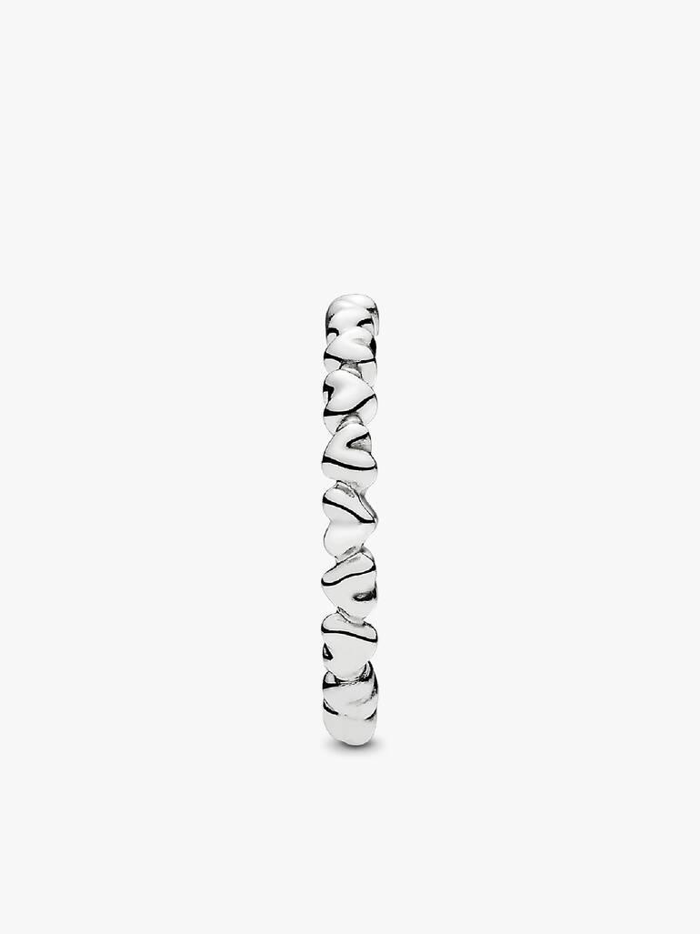 Silver heart ring