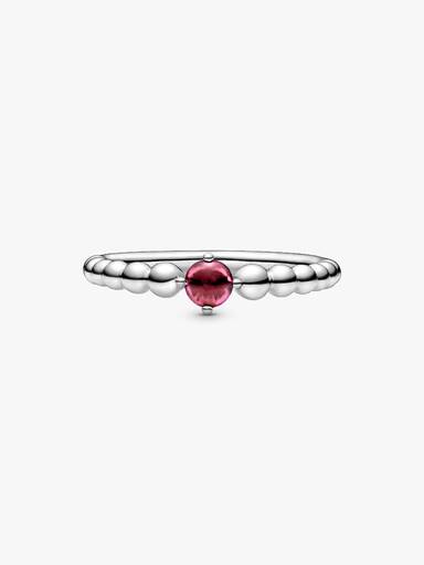 Anel Blazing Vermelho Beaded