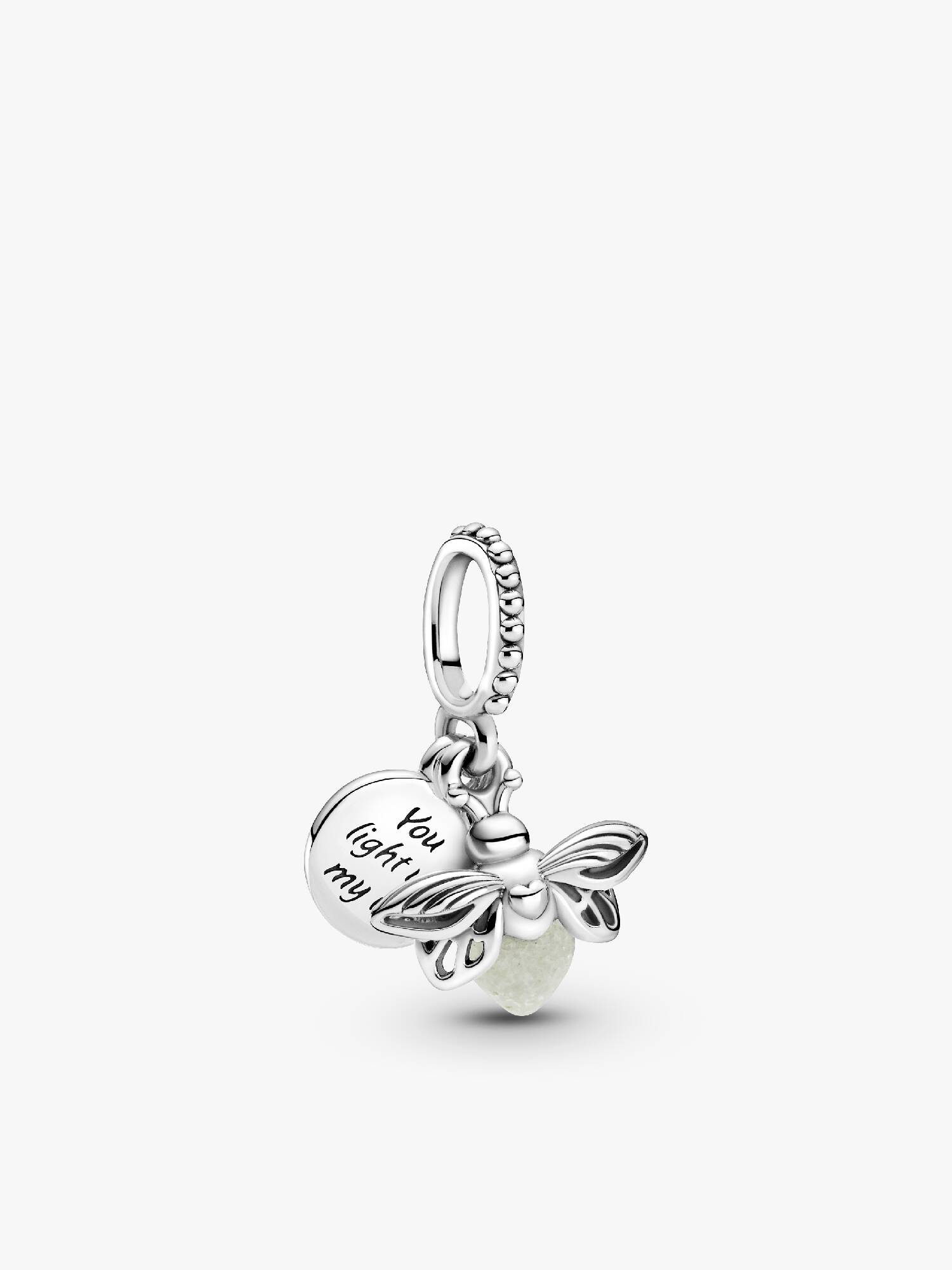 Charm pendente de vaga-lume que brilha no escuro