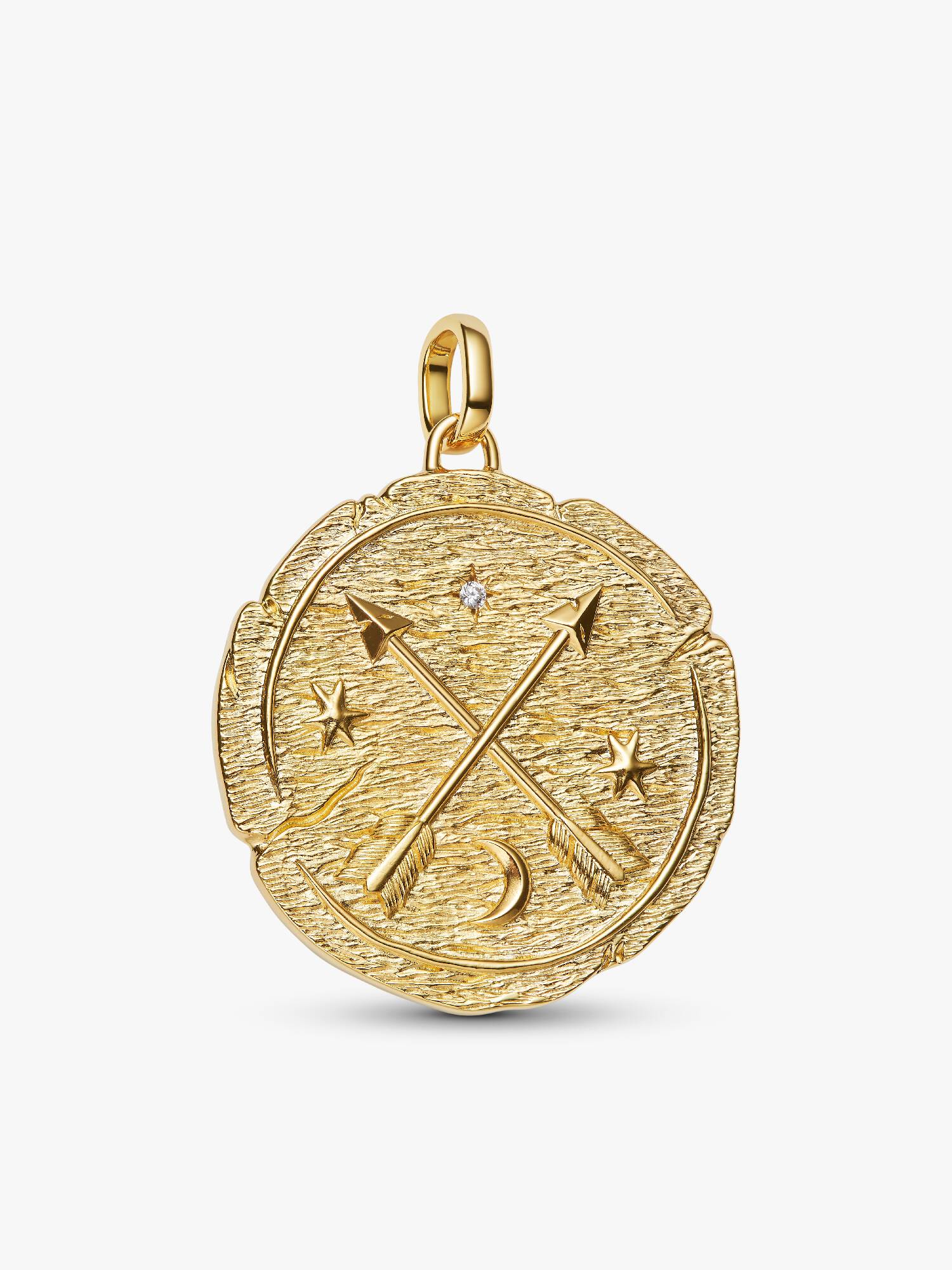 Charm Medalhão Maxi Flechas Cruzadas