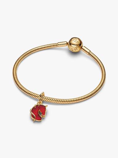 Charm pendente Cavalo de Fogo em vidro de Murano