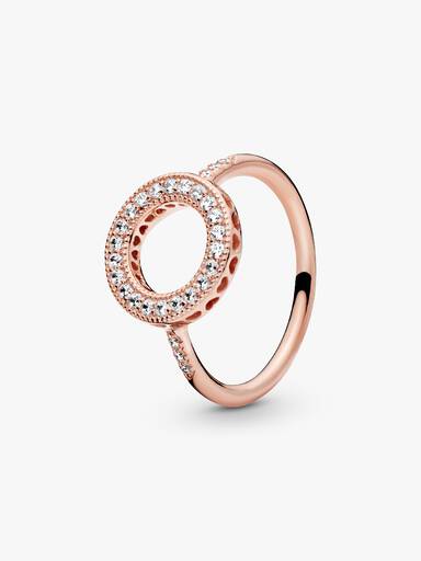 PANDORA Rose ring with clear cubic zirconia