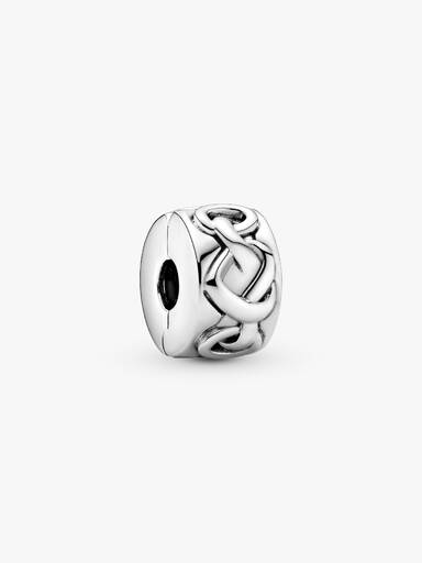 Clip Charm de Corações Entrelaçados