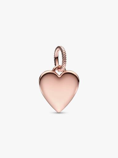 Charm Pendente de Coração Gravável