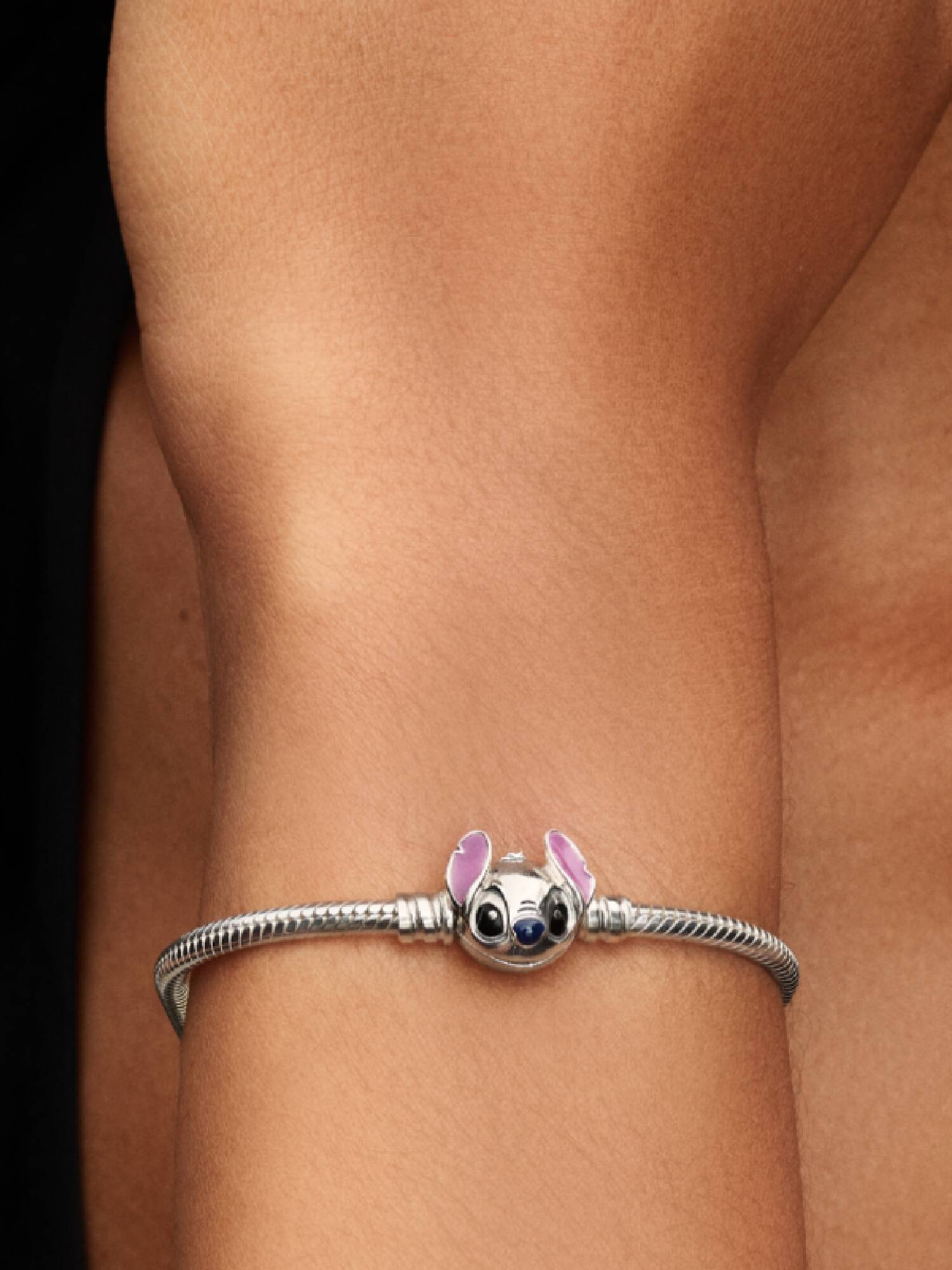 Pulseira Corrente Snake com Fecho do Stitch