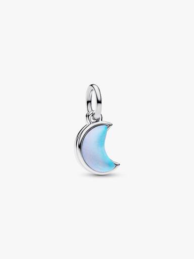 Charm pendente duplo da lua crescente