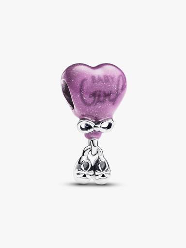 Charm que muda de cor revela o gênero menina.