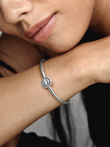Pulseira Corrente Snake com Fecho em Halo