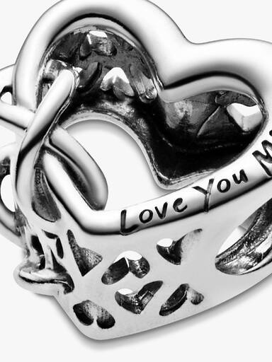 Charm de Coração "Te amo Mãe"