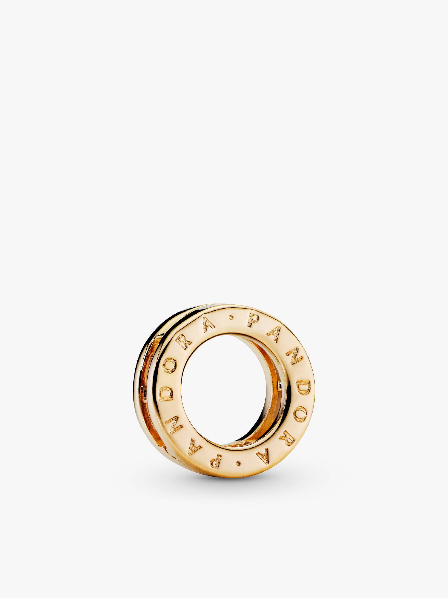 PANDORA Reflexions logo clip charm in PANDORA Shine