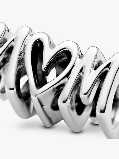 Mum silver charm