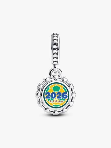 Charm Grabado Balón Fútbol #10 Brasil 2026