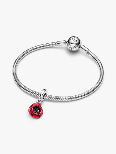 Charm Pendente Papoula Vermelha