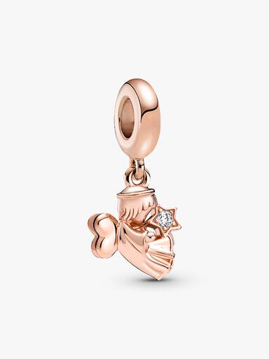 Charm Pendente Coração Y Ángel Alado