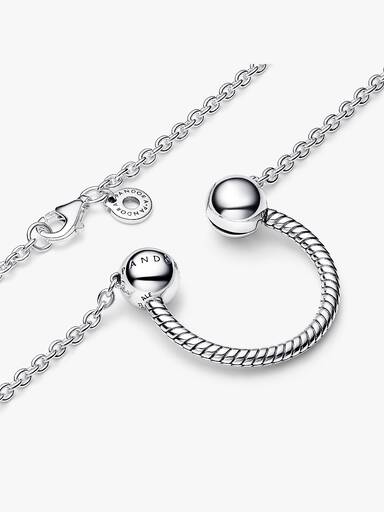 Colar com Pingente de Charm En Forma de U Pandora Moments