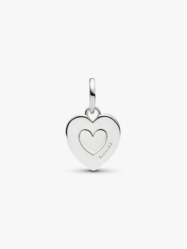 Charm Pendente Gravável de Coração Vermelho
