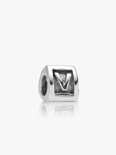 Capital V silver charm