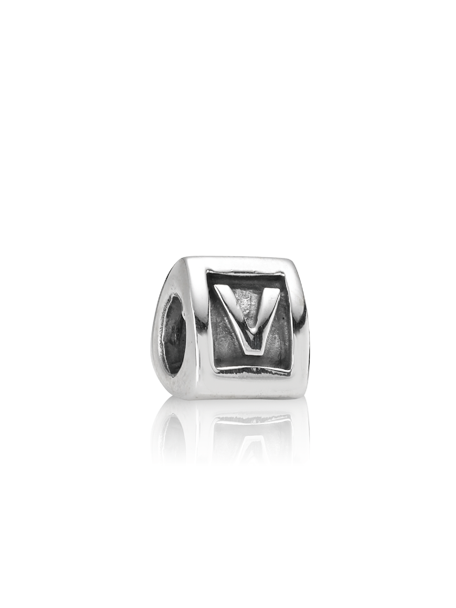 Capital V silver charm