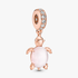 Charm Pendente Tartaruga Marinha em Murano Rosa Charm Pendente Tartaruga Marinha em Murano Rosa