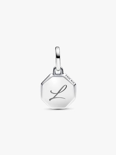 Mini Charm Medalhão Gravável Turquesa