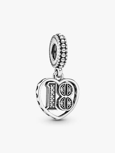 Charm Pendente Aniversário de 18 Anos