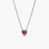 Colar Coração Vermelho Elevado Colar Coração Vermelho Elevado