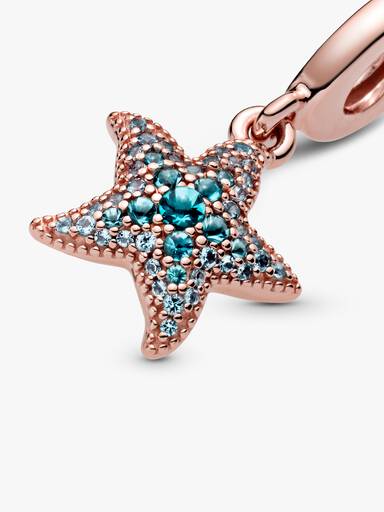 Charm Pendente Estrela de Mar Brilhante