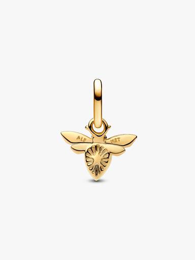 Mini Charm Pendente Abelha Branca