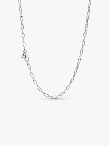 Sterling silver link necklace
